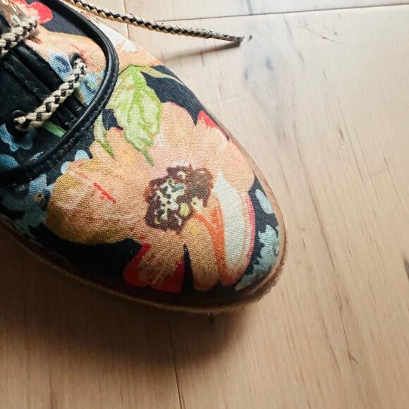 Loeffler Randall x Tucker womens floral print espadrilles shoes size 10 - Picture 5 of 10